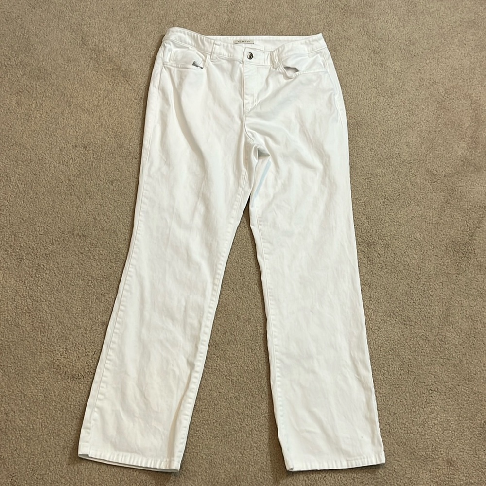 Jones New York Sport White Stretch Pants Size 10